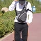 thumbnail image 3 of Bolso de hombro simple oblicuo Bolso de pecho para hombres y mujeres Bolso de deportes al aire libre Bolso de ciclismo de montañismo Bolso de pecho multifuncionalnegro, 3 of 5