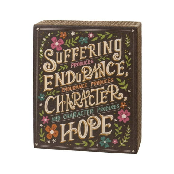Primitives by Kathy Character Produces Hope Box Sign 6-inch High Wood 108952