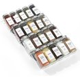 thumbnail image 1 of Spice Drawer Organizer, Clear Acrylic 4 Tier Expandable from 23 cm to 46 cm Seasoning Jars Drawers Insert, Kitchen Spice Rack Tray for Drawer/Countertop (Jars and Labels not Included), 1 of 6