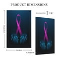 thumbnail image 5 of Kll Two Human Hands Are Holds Pink Ribbon Awareness Wall Plate,Gloss Finish,Standard Size 1 - 5" X 3", Polycarbonate Thermoplastic,Electric Receptacle Plug Covers, 5 of 8