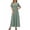 Green, variant on DeHolifer Women's Dresses Spring Boho Floral Maxi Dresses Casual Short Flutter Sleeve Smocked Flowy Summer Dress Yellow S