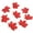 Red, variant on Farfi 100 Pcs Fall Fake Silk Leaves Wedding Favor Autumn Maple Leaf Wedding Decoration (Brown)