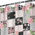 thumbnail image 3 of Pioneer Flower Floral Print Pattern Shower Curtain 84"x72", Bathroom Decorative Shower Curtain Set with 12 Hooks, Waterproof Washable, 3 of 6