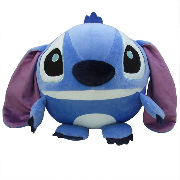 Disney Stitch Round Cuddle Pal Stuffed Animal Plush Toy, 10 Inches ...