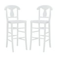 thumbnail image 2 of Linon Ezra 24" Indoor Wood Counter Stool, Set of 2, White, 2 of 11