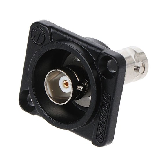 D-Type Double BNC Plug Connector Chassis Panel Mount Adapter o Pa