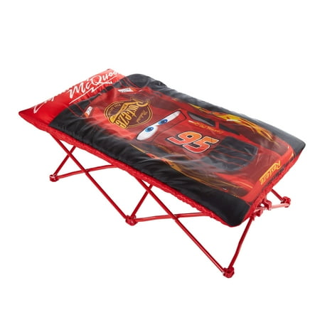 Disney Cars Portable Folding Bed Cot with sleeping bag