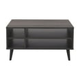 thumbnail image 2 of CorLiving Cole Rectangle Engineered Wood Indoor Coffee Table with 4 Open Shelves, Dark Grey, 2 of 9