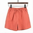 thumbnail image 4 of Sngxgn Shorts for Women High Waisted Long Running Shorts with Pockets(Red,XXL), 4 of 4