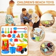 thumbnail image 3 of 20-Piece Sand Toy Set, Sandpit Bucket, Beach Toy Sand Set, Beach Toy For Toddlers, Sandpit Toy, Beach Toy Children, Sandpit Toy, Includes Hourglass（B), 3 of 7