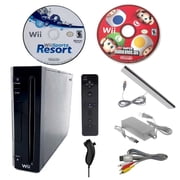 Restored Nintendo Wii Console with Sports Resort and New Super Mario Bros, Black, 1 Count 1 Pack