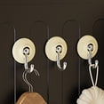 thumbnail image 3 of Adhesive Hooks, 4pcs Practical  Door Hooks  for Home Bathroom Kitchen, 3 of 8