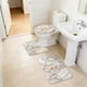 thumbnail image 4 of Alfombras de Baño Súper Absorbentes para el Piso Del Baño, Alfombra de Flanela de 3 Piezas Set 80x50cm, Espuma de Memoria Antideslizante Y Alfombras de Baño Pequeñas Lavables para el Baño, 4 of 6