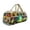K, variant on Retro Bus Print Quilted Canvas Handbags for Women, Large Capacity 3D Travel Bag, Heavy Duty Oversized Shoulder Bag for Travel, Yoga, Weekend Getaway