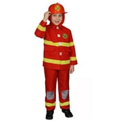 Dress Up America 367-S Costume de pompier gar-on en rouge - Taille petit 4-6