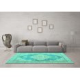 thumbnail image 3 of Ahgly Company Indoor Rectangle Persian Turquoise Blue Traditional Area Rugs, 5' x 7', 3 of 4