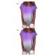 thumbnail image 2 of Qarigey Camisa de manga corta con cuello y estampado teñido anudado para mujer Type2 NO2 Qarigey CBP388890, 2 of 6