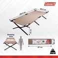 thumbnail image 3 of Cuna de camping Coleman Trailhead II, cuna plegable fácil de montar que soporta campistas de hasta 6 pies 2 pulgadas o 300 libras, ideal para acampar, descansar y dormir en altura, 3 of 4