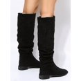 thumbnail image 3 of Black Over The Knee Boots With Lining, Women's Winter Fashion Long Boots, 3 of 5