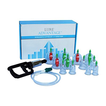 Chinese Cupping Suction Therapy Set with Vacuum Pump - LURE ADVANTAGE Suction Cups