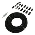 6AN 3/8in Fuel Line Fitting Kit Flexible PTFE Nylon Oil Gas Fitting