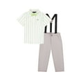 thumbnail image 5 of Tahari Toddler Boy Green Bow Tie & Suspender Pant Set, Size 2T-4T, 5 of 5