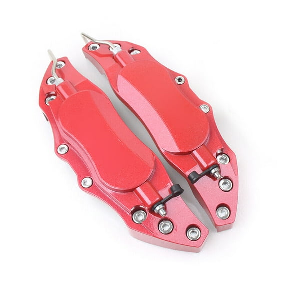 2 pieces of car 3D metal brake caliper cover universal medium red, blue, gold, silver, black-