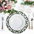 thumbnail image 5 of Ryvnso Artistic Ethnic Pattern Round Plate Mats Dining Table Placemat Set of 6 for Holiday Decoration, 5 of 7