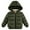 Army Green, variant on XBASW Toddler Kids Boys Girls Hooded Fleece Jacket Winter Warm Coat for Baby Puffer Padded Outerwear Water-Resistant Thicken Snowsuit 2-7T