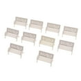thumbnail image 1 of VONKY Train Railroad Diorama Park Bench for DIY Sand Table Model 1:75 white B, 1 of 9