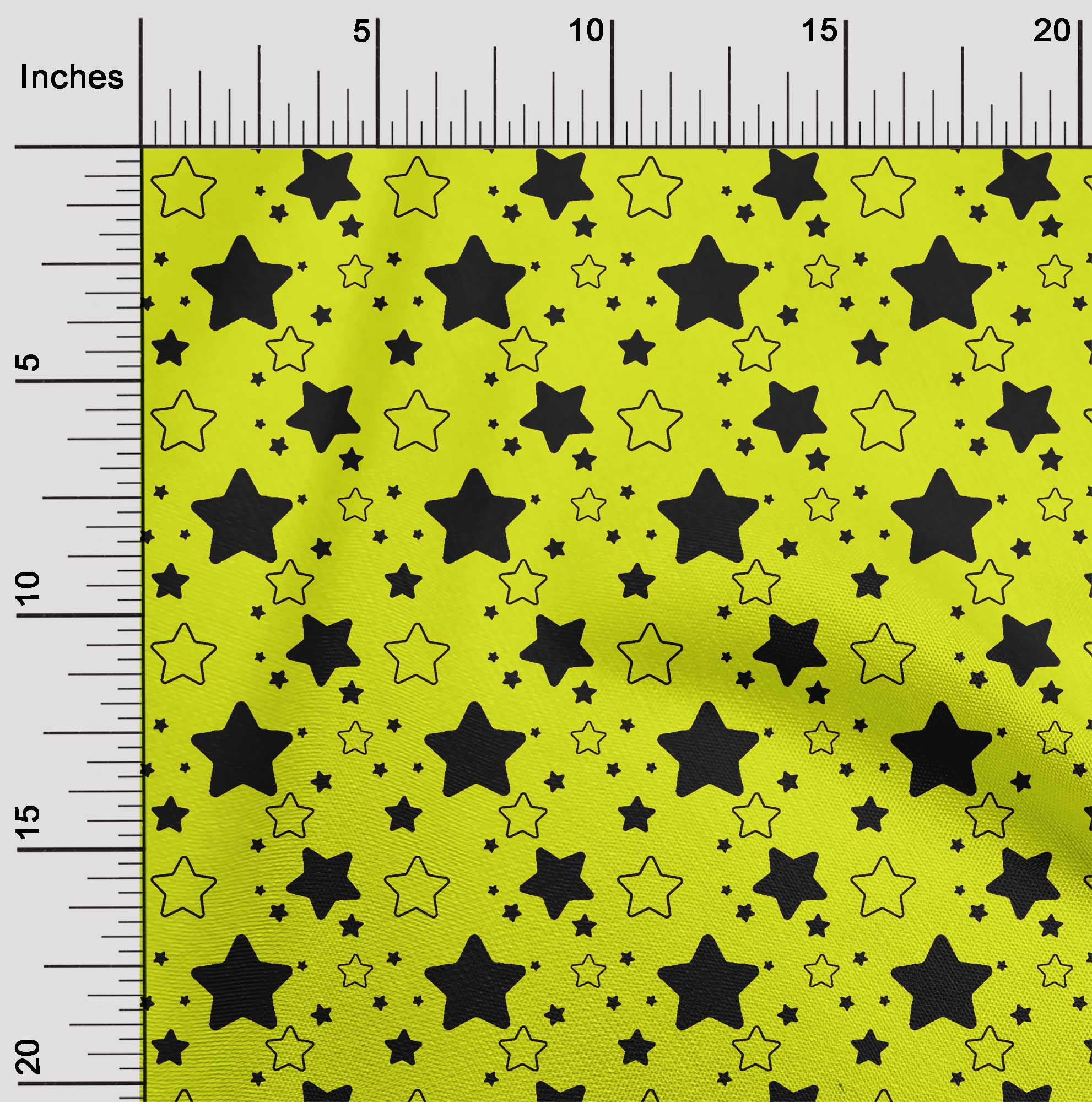 oneOone Cotton Flex Yellow Fabric Merry Christmas Craft Projects Decor Fabric Printed By The Yard 40 Inch Wide - 04