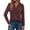 Wine Red, variant on DAKIMOE Womens Tops Long Sleeve Shirts Spring Fall Fashion Clothes Henley Dressy Casual Blouses