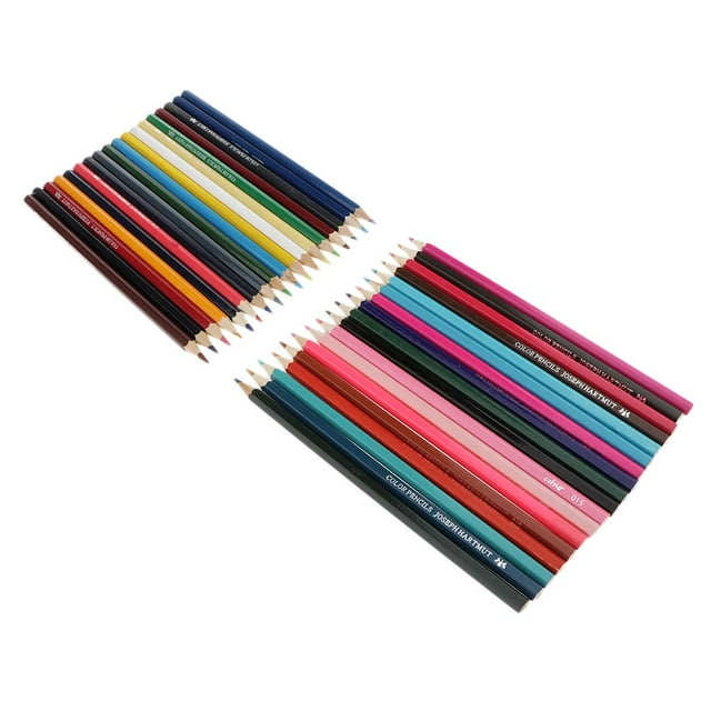 KLKCMS Coloured Pencils - Water-soluble - 12/18/24/36/48 Color Oil Based Pencils G