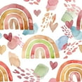 thumbnail image 3 of Watercolor Rainbows Wallpaper Peel-and-Stick - 25"W x 125"H, 3 of 3