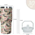 thumbnail image 2 of 30oz Insulated Tumbler with Handle & Straw, Stainless Steel Horse Design Travel Mug, Cute Animal Cup with Lid, Christmas Birthday Mother’s Day Gifts for Women Animal Lovers, 2 of 6