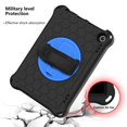 thumbnail image 7 of Dteck Case Compatible with All-New Kindle Fire HD 8 Tablet and Fire HD 8 Plus Tablet (10th Generation, 2020 Release) with Adjustable Shoulder Strap, 360 Rotating Kickstand Shockproof Case, Black/Blue, 7 of 7
