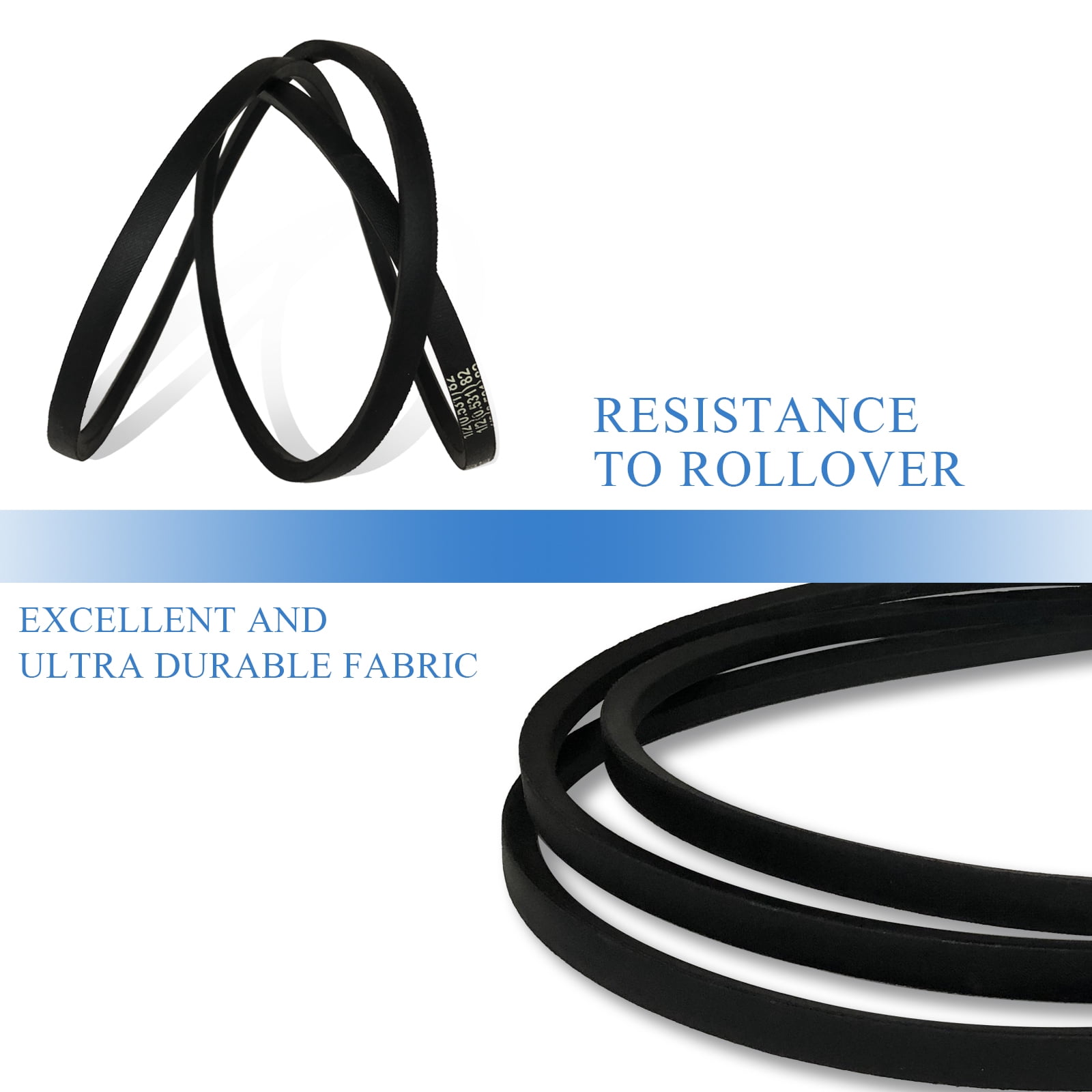 Maustron Parts Mower Deck Replacement Belt 539117245/123.00 inches Fits Husqvarna Poulan