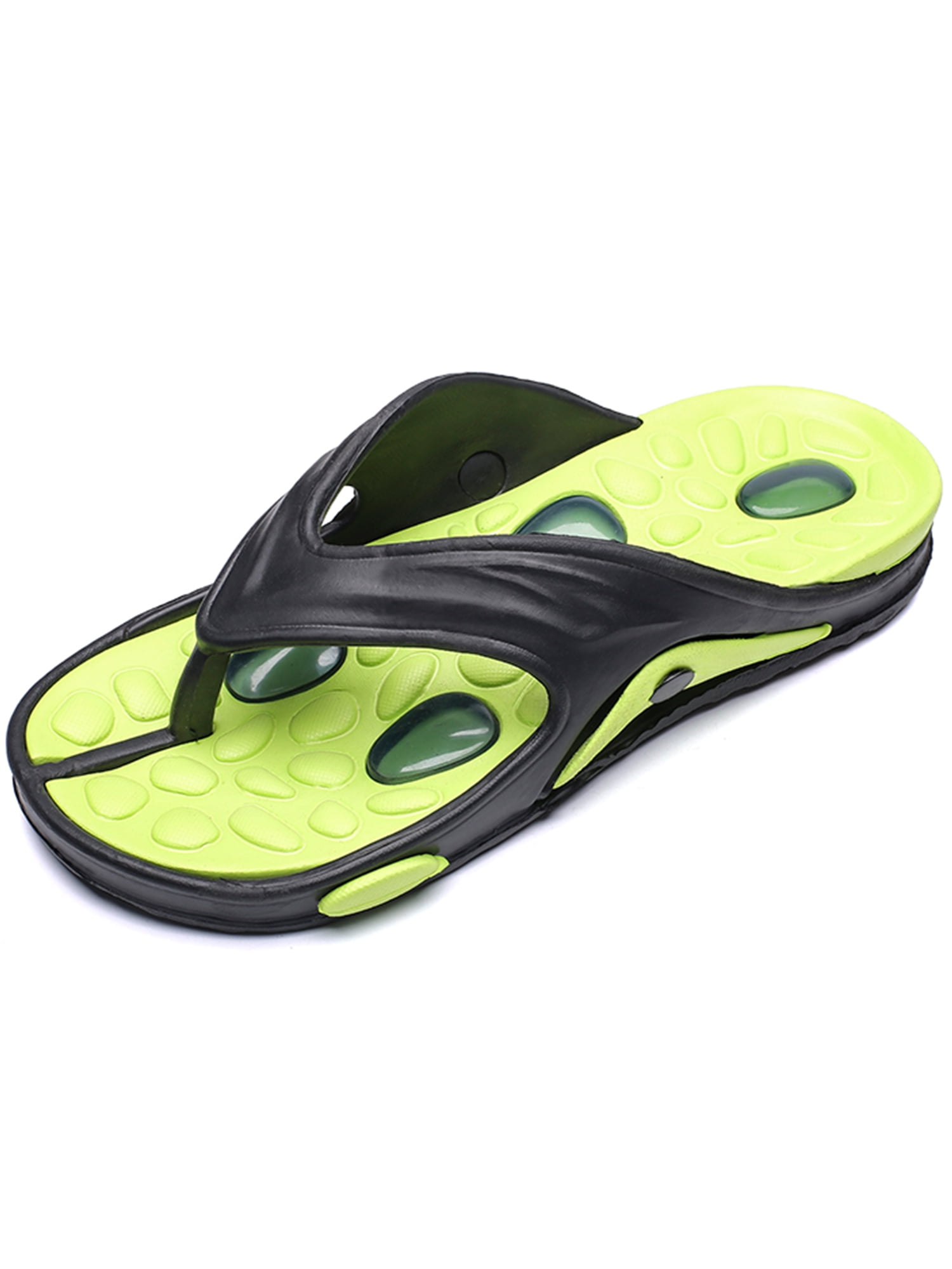 Unisex Summer Beach Slippers Yellow Cats Flip-Flop Flat Home Thong Sandal Shoes