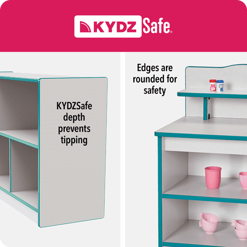 Super-Sized Adjustable Mobile Straight-Shelf  - Gray