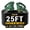 Green, variant on ZAZFO 10ft 30Amp RV extension cord,Heavy duty 10/3 Gauge Waterproof RV Power Cord,NEMA TT-30P/R 125V,Black-Green