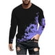thumbnail image 2 of Blusas y camisas de manga larga y cuello redondo para hombre, camisetas informales con estampado de cuello redondo, blusas de manga corta para hombre, 2 of 5