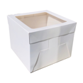 thumbnail image 1 of Window Cake Box White 10" X 10" X 8" - 25 pcs, 1 of 1