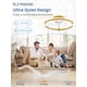 thumbnail image 3 of Ventilador de techo ZMISHIBO 50 cm Oro con luz LED y control remoto 220V, 3 of 7