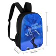 thumbnail image 2 of Lautaro Martínez-theme Backpack, Campus style schoolbag Bookbag with Adjustable Shoulder Straps And Large Zip Compartment, Unisex Travel Bags.43cm, 2 of 6