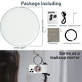 thumbnail image 5 of Magnetic Selfie Light, LED Fill Light Compatible with Magsafe, LED Selfie Ring Light Included Sticky Ring for Phones, for Selfies/Photography/TikTok/Zoom Calls/Video Conference, Gray, 5 of 8