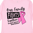thumbnail image 4 of Inktastic Our Family Fights Together Breast Cancer Awareness Boys or Girls Long Sleeve Toddler T-Shirt, 4 of 5