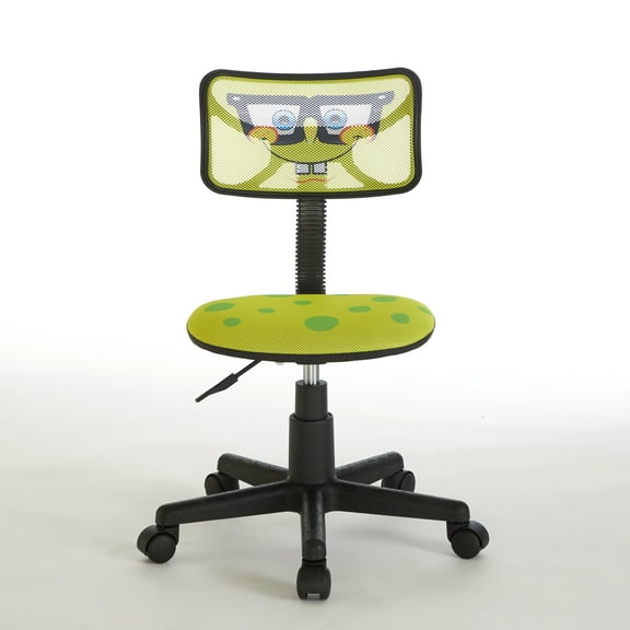 Nickelodeon SpongeBob SquarePants Swivel Mesh Chair, Adjustable Height, Yellow