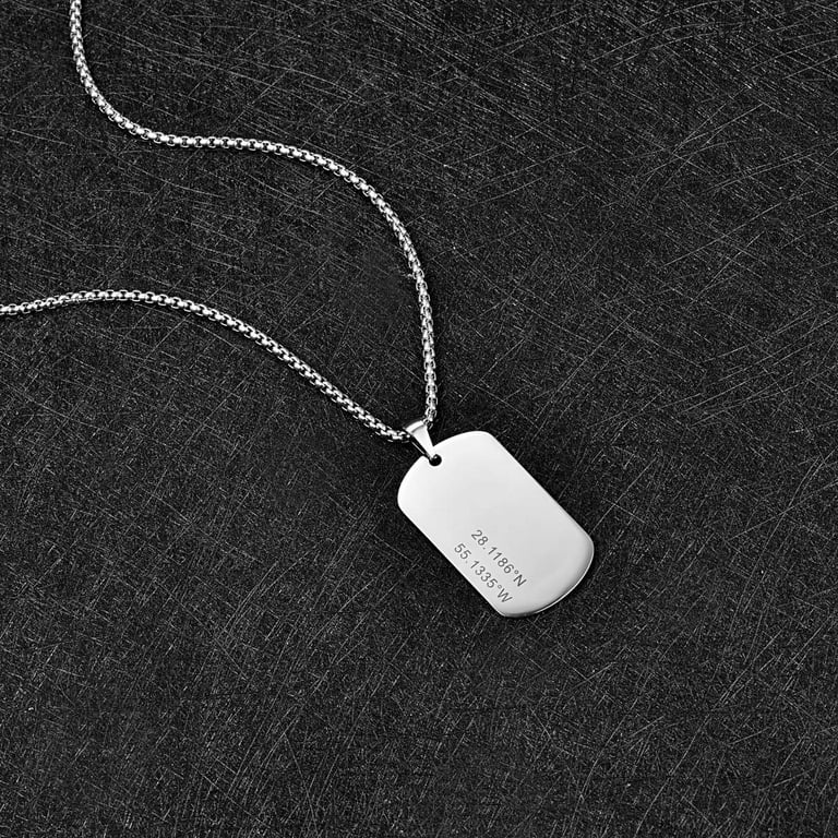 Personalized necklace for boyfriend deals