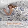 thumbnail image 5 of Vintage Coastal Bedding 3 Piece Duvet Cover Set Twin Size, Blue Grey Starfish Shell Conch Soft Microfiber Comforter Cover with Zipper Closure & Pillowcases, Wrinkle & FadeResistant Quilt Cover, 5 of 9