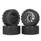 thumbnail image 4 of 4 Piezas Neumático de Goma Baoblaze Neumático de Rueda de Coche RC 12mm Hex, 4 of 7